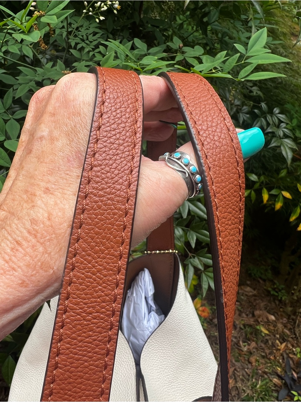 Coach Hadley Hobo in Pebbled Leather Colorblock LIGHTWEIGHT PERFECTION 😎😎😎 NWOT - Picture 11 of 17
